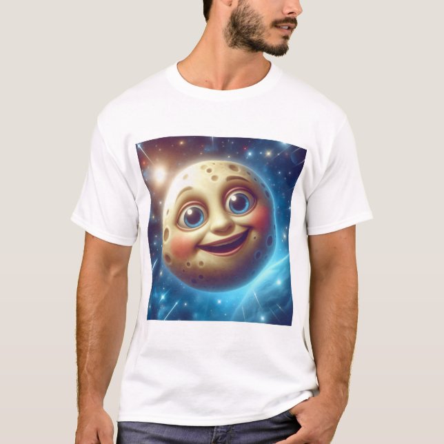 T-shirt Moonage sourit (Devant)