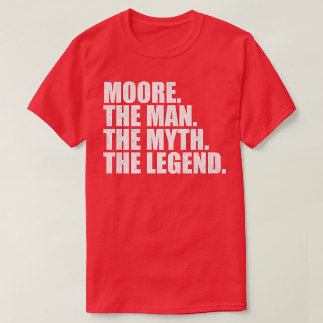 T-shirt MooreMoore Nom Moore prénom (Design devant)