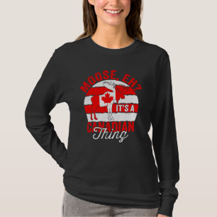 T-shirt Moose Eh Drapeau canadien Fête du Canada Femme Map