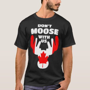 T-shirt Moose Elk Canada Cerf Feuille d'érable Funky Canad