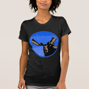 T-shirt Moose en hiver - Art original de la faune