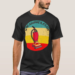 T-shirt Mop et vide dans une chambre vide Vacuum Line Vac