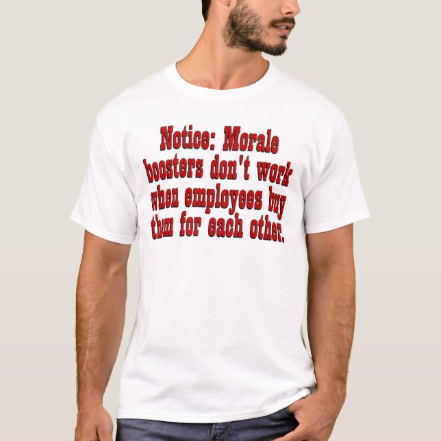 T-shirt Moral du personnel de amplification (Devant)
