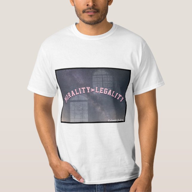 T-shirt Moralité>Légalité (Devant)