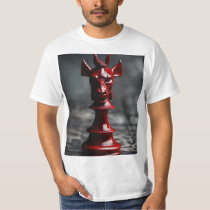T-shirt Morceau d'échecs à thème déviant - Symbolisme somb