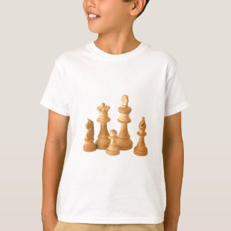 T-shirt Morceaux d'échecs en bois