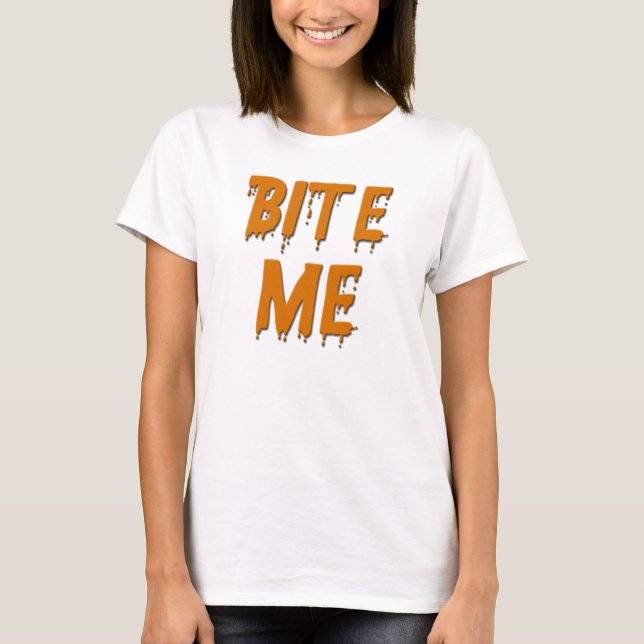 T-shirt Mordez-moi Halloween (Devant)