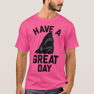T-shirt Mordillement de requin de journée superbe tendance