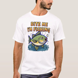 T-shirt Mords-moi, je pêche