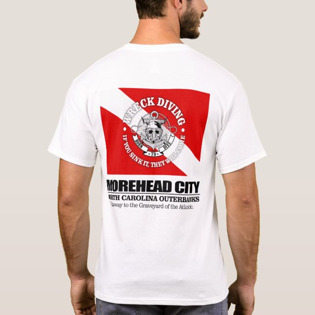 T-shirt Morehead City (plongée en épave) (Dos)