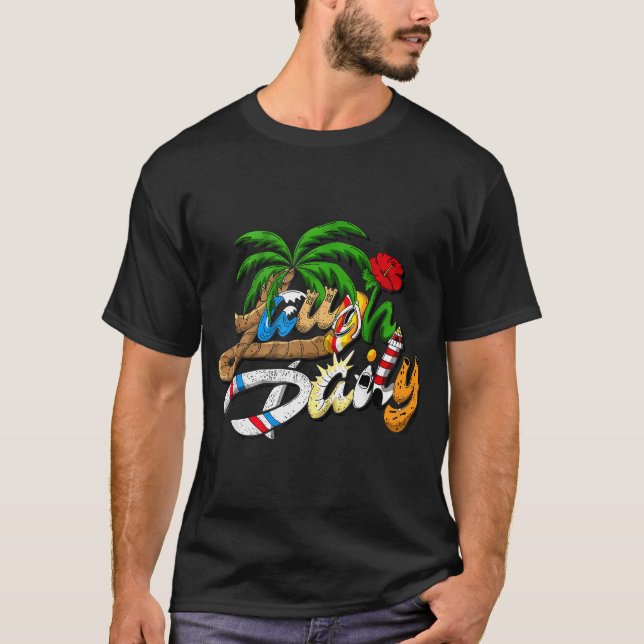T-shirt Morejstu Merch Jstu Laugh Daily Beach Pour Hommes (Devant)