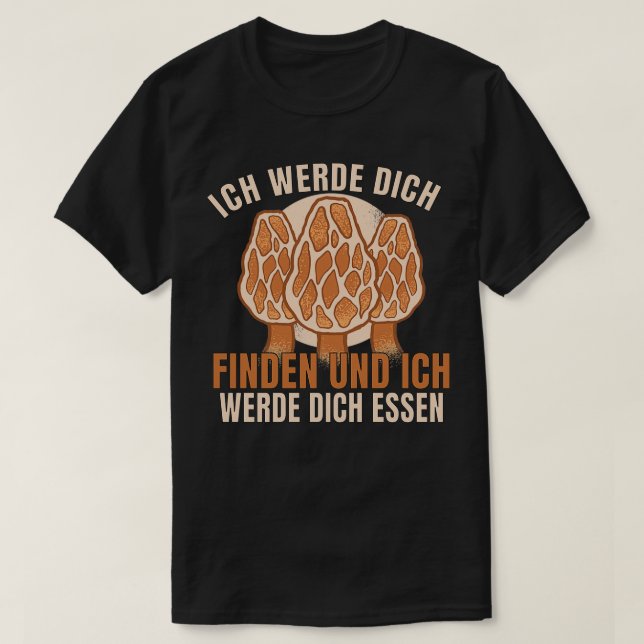 T-shirt Morels Champignons de champignons de champignons d (Design devant)