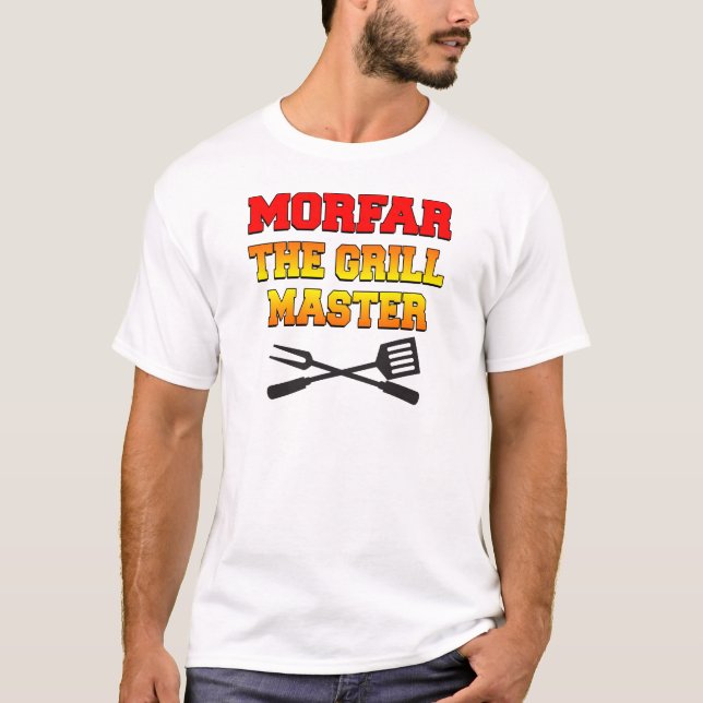 T-shirt Morfar le maître de gril (Devant)