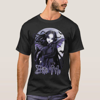 T-shirt Morgan Bite Me Gothique Vampire Fairy