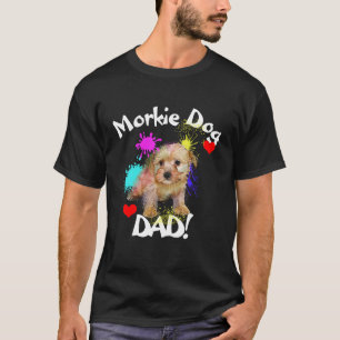 T-shirt Morkie Papa Amoureux des chiens Meilleur Chien Pap