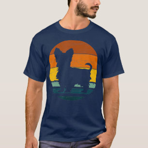 T-shirt Morkie Vintage Retro Maman Papa Chien Cadeau