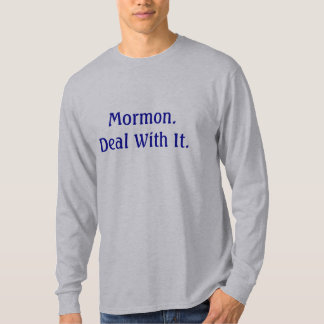 T-shirt Mormon. Affaire avec lui