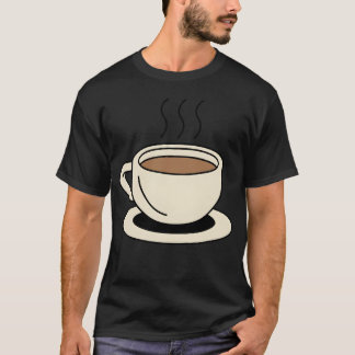 T-shirt Morning Brew Cup Illustration retro