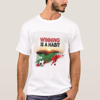 T-shirt Moroccan Flag Motivation & Champion Mindset Design