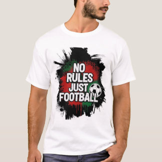 T-shirt Moroccan Flag Street Football Spirit Design