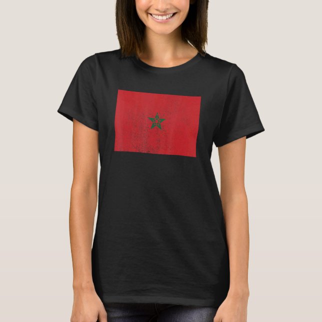 T-shirt Moroccan Morocco Flag Pride Moroccan Flag (Devant)
