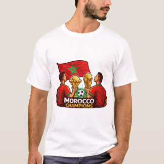 T-shirt Morocco Champions | Football Victory Design