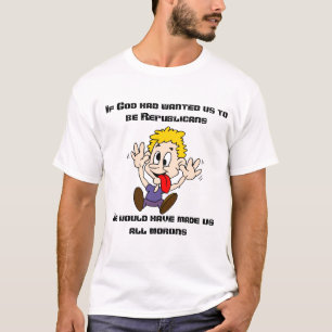 T-shirt Morons républicain