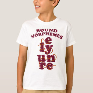 T-shirt Morphèmes gratuits Phonie Apprendre l'anglais