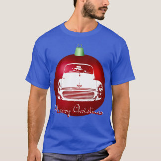 T-shirt Morris Minor classique britannique monoblock Noël