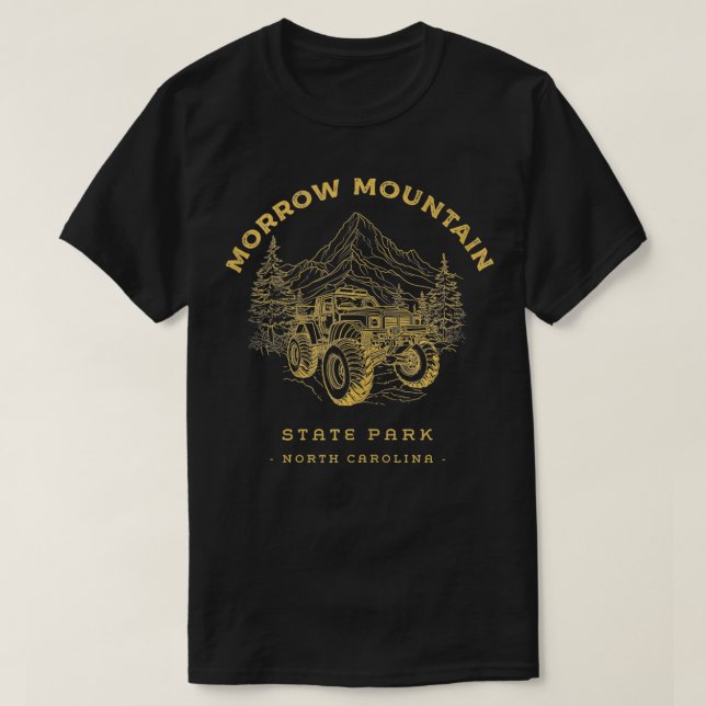 T-shirt Morrow Mountain State Park ATV UTV OHV Quad Offroa (Design devant)