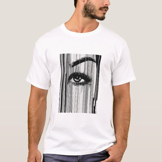 T-shirt : "Morse Code Visage Tee" (Devant)