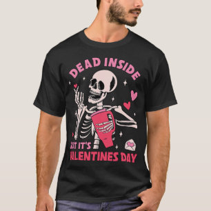 T-shirt Mort à l'intérieur mais c'est la Saint-Valentin Sq