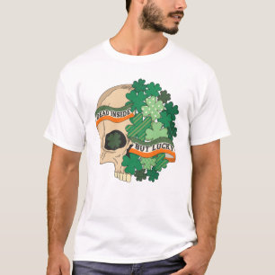 T-shirt Mort à l'intérieur mais chanceux - Crâne à sucre e