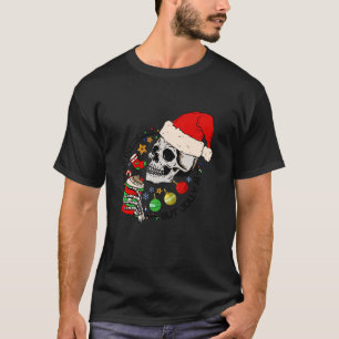 T-shirt Mort À L'Intérieur Mais Jolly AF Funny Skeleton Sa
