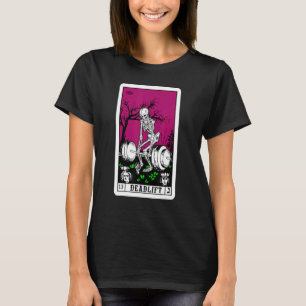 T-shirt mort carte tarot salle de sport ascenseurs entraîn
