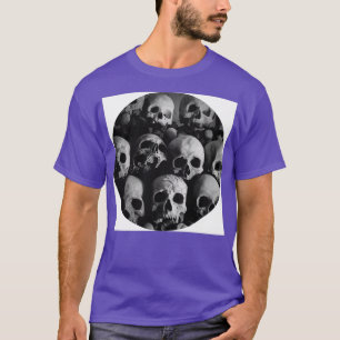 T-shirt mort crâne squelette biologie anatomie