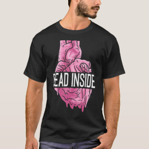 T-shirt Mort dans le coeur humain anatomique Emo carte cas