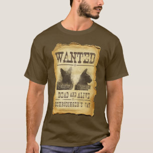 T-shirt Mort et vivant Recherchés.  Le chat de