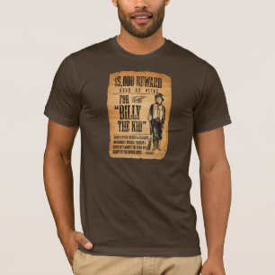 T-shirt Mort ou vivant Recherché ! Billy l'affiche de
