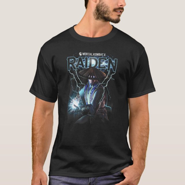 T-shirt Mortal Kombat X Raiden (Devant)