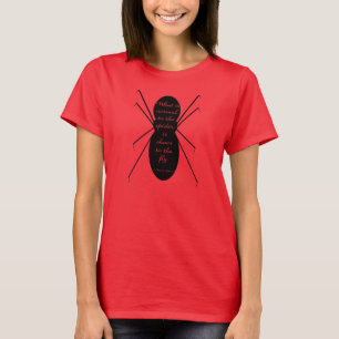 T-shirt Morticia Addams et l'araignée