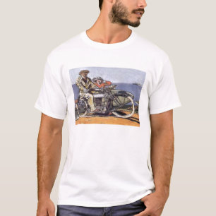 T-shirt Mortorcycle vintage Sidecar
