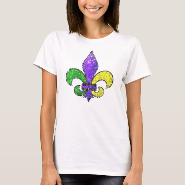 T-shirt Mosaic Fleur-de-lis (Devant)