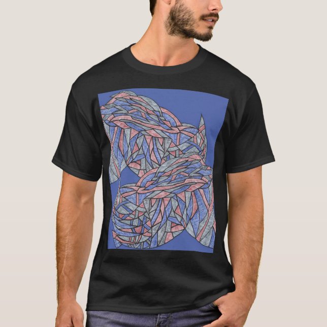 T-shirt Mosaic Men’s Abstract Tee (Devant)