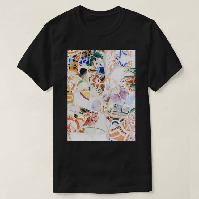 T-shirt Mosaïque arc-en-ciel (Design devant)