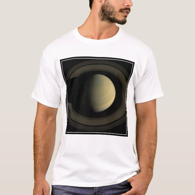 T-shirt Mosaïque De La Planète Saturne Et Ses Principaux A (Devant)