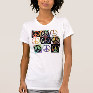 T-shirt Mosaïque de signe de paix