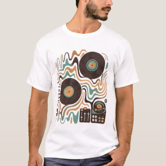 T-shirt 🎶 mosaïque sonique - Vibes DJ Abstraites