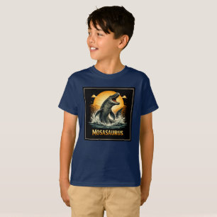 T-shirt Mosasaurus Prédateur Océanique Coucher de Soleil V