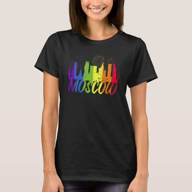 T-shirt Moscow Pride Skyline  Pride Parade Moscow (Devant)